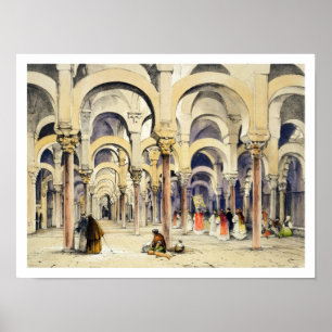 Moschee in Cordoba, "von den Skizzen von Spanien", Poster