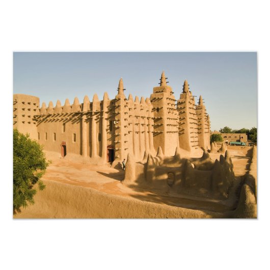 Moschee in Djenne, ein klassisches Beispiel Fotodruck (Vorne)
