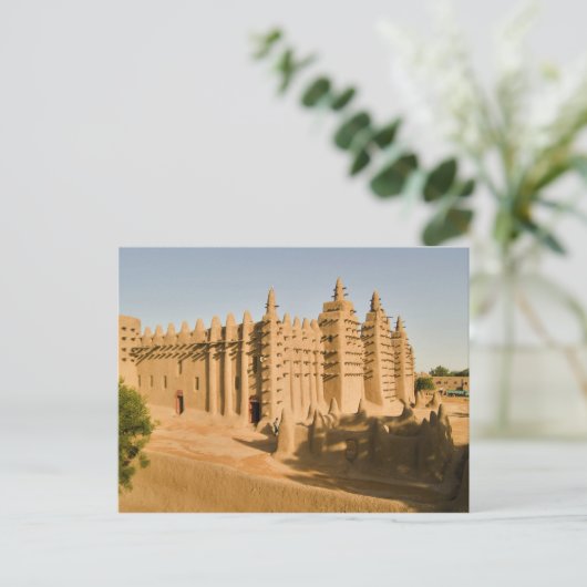 Moschee in Djenne, ein klassisches Beispiel Postkarte (Stehend Vorderseite)