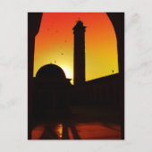 Moschee in Sunset, Damaskus, Syrien Postkarte (Vorderseite)