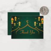 Moschee Islamic Lamp Vielen Dank Mitteilungskarte (Vorderseite/Rückseite Beispiel)
