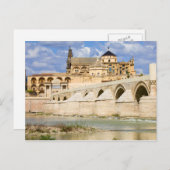 Moschee Kathedrale und Römische Brücke in Cordoba Postkarte (Vorne/Hinten)