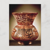 Moschee-Lampe mit emaillierter Dekoration in Insch Postkarte (Vorderseite)