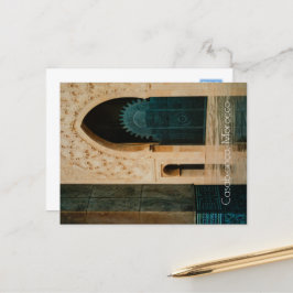 Moschee nach dem Regen, Casablanca, Marokko Postkarte