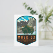 Moschee Ox Gates des Arktischen Nationalparks Postkarte (Stehend Vorderseite)
