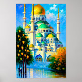 Moschee Print Muslim Art Printing Digital Wall Art Poster (Vorne)