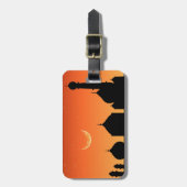 Moschee Silhouette Abend Sky - Gepäckmarke Gepäckanhänger (Vorderseite vertikal)