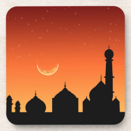 Moschee Silhouette Abend Sky Untersetzer