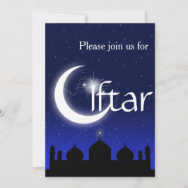 Moschee Silhouette am Abend Iftar Party Einladung