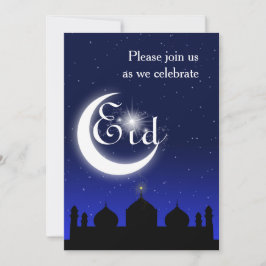 Moschee Silhouette bei Nacht - Party Einladung