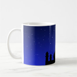 Moschee Silhouette bei Nacht - Tasse