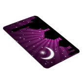 Moschee Silhouette Lila Nacht - Flexible Magnet (Rechte Seite)
