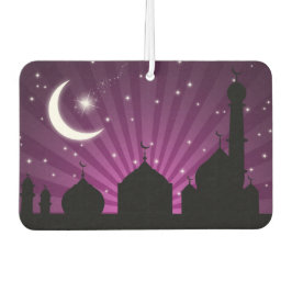 Moschee Silhouette Lila Night - Air Freshener Autolufterfrischer