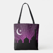 Moschee Silhouette Lila Tasche (Rückseite)