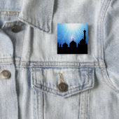 Moschee Silhouette mit Sonnenstrahlen - Schaltfläc Button (Beispiel)