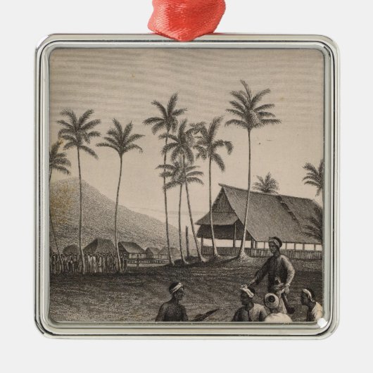 Moschee, Sooloo, Philippinen Ornament Aus Metall (Vorne)