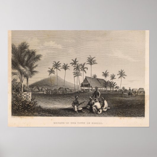 Moschee, Sooloo, Philippinen Poster (Vorne)