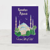 Moschee vom Mondlicht 'von uns allen' Ramadan Karte (Vorderseite)