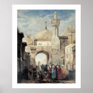 Moschee von Al Azhar in Kairo Poster