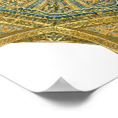 Moschee von Cordoba Spanien. Mihrab cupola Poster (Ecke)