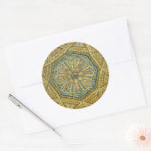 Moschee von Cordoba Spanien. Mihrab cupola Runder Aufkleber (Umschlag)