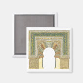Moschee von Cordoba Spanien. Mihrab Magnet (Vorderseite/Rückseite)