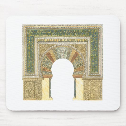 Moschee von Cordoba Spanien. Mihrab Mousepad (Vorne)