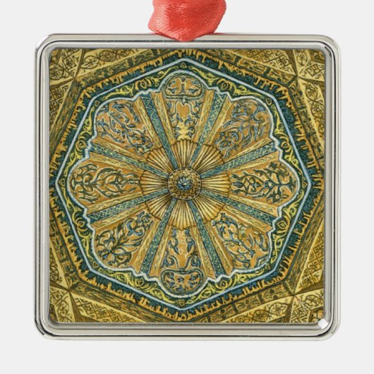 Moschee von Cordoba Spanien. Mihrabkuppel Silbernes Ornament (Vorne)