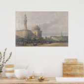 Moschee von Sultan Hasan vom Großen Platz Rumeyleh Poster (Küche)
