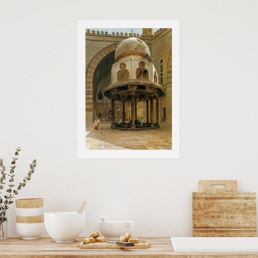 Moschee von Sultan Hassan; Kairo Poster (Küche)