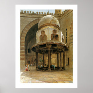 Moschee von Sultan Hassan; Kairo Poster