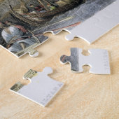 Moschee von Sultanine Valide vom Hafen, graviertes Puzzle (Seite)