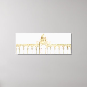 Moschee von Uqba. Kairouan Tunesien. Hauptfaçade Leinwanddruck