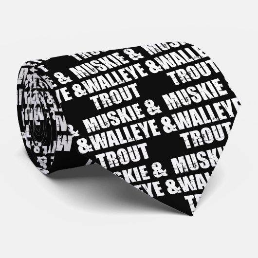 Moschee Walleye und Forelle Krawatte (Gerollt)