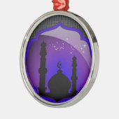 Moscheen-Entwurf Silbernes Ornament (Links)