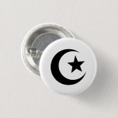 Moscheen-Piktogramm-Knopf Button (Vorne & Hinten)
