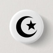 Moscheen-Piktogramm-Knopf Button (Vorderseite)