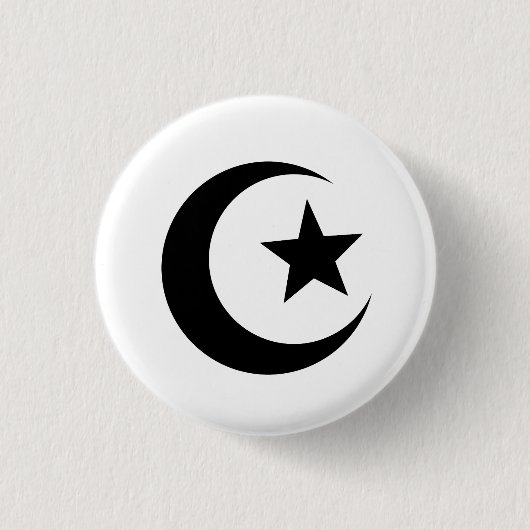 Moscheen-Piktogramm-Knopf Button (Vorderseite)