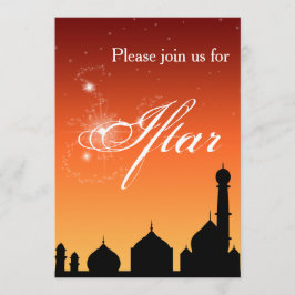 Moscheen-Silhouette-Abend - Iftar Party Einladung