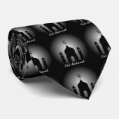 Moscheenhaube und Minarett-Silhouette Krawatte (Gerollt)