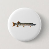 Moschusartig - Muskellunge Button (Vorderseite)