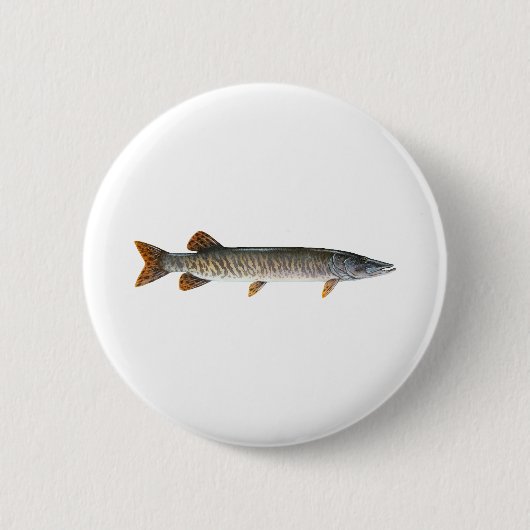 Moschusartig - Muskellunge Button (Vorderseite)