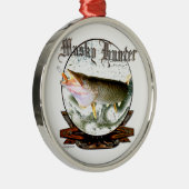 Moschusartiger Jäger 1 Silbernes Ornament (Rechts)