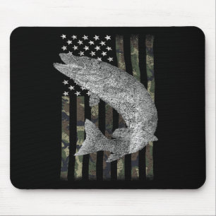 Moschusfisch-Angeln-Tarnflagge Muskie Mousepad