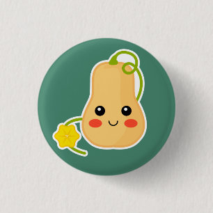 Moschuskürbis-Knopf Button