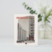 Moscou Moskau UdSSR Vintage Poster 1936 Postkarte (Stehend Vorderseite)