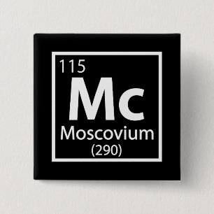 Moscovium - Russische wissenschaftliche Periodisch Button