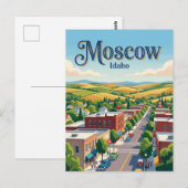 Moscow Idaho Postkarte (Vorne/Hinten)