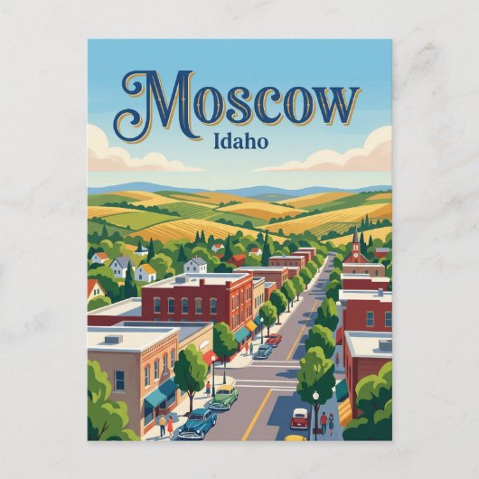 Moscow Idaho Postkarte (Vorderseite)