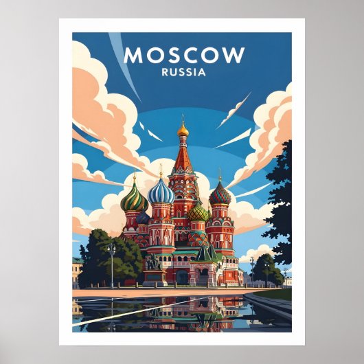 Moscow’s Saint Basil’s Cathedral Poster (Vorne)